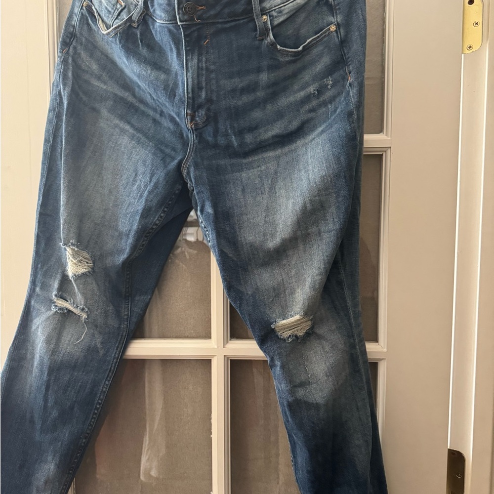 Vigoss Dark Blue Ripped Skinny Jeans